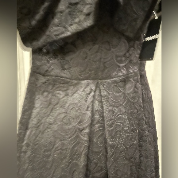 Torrid black mini skater lace off shoulder dress size 12 - Picture 5 of 7